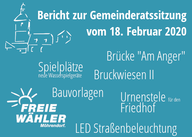 Bericht zur Gemeinderatssitzung vom 18. Februar 2020